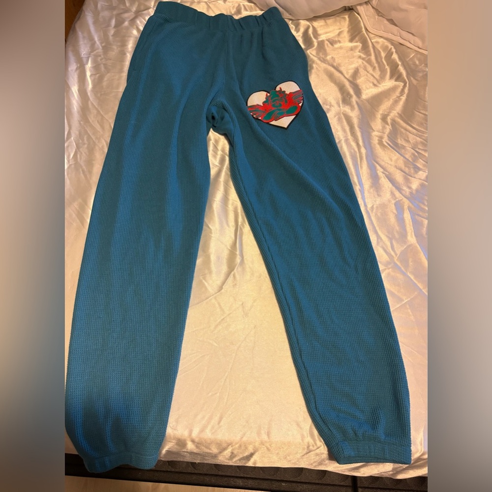 Boys Lie Teal Waffle Knit Sweats